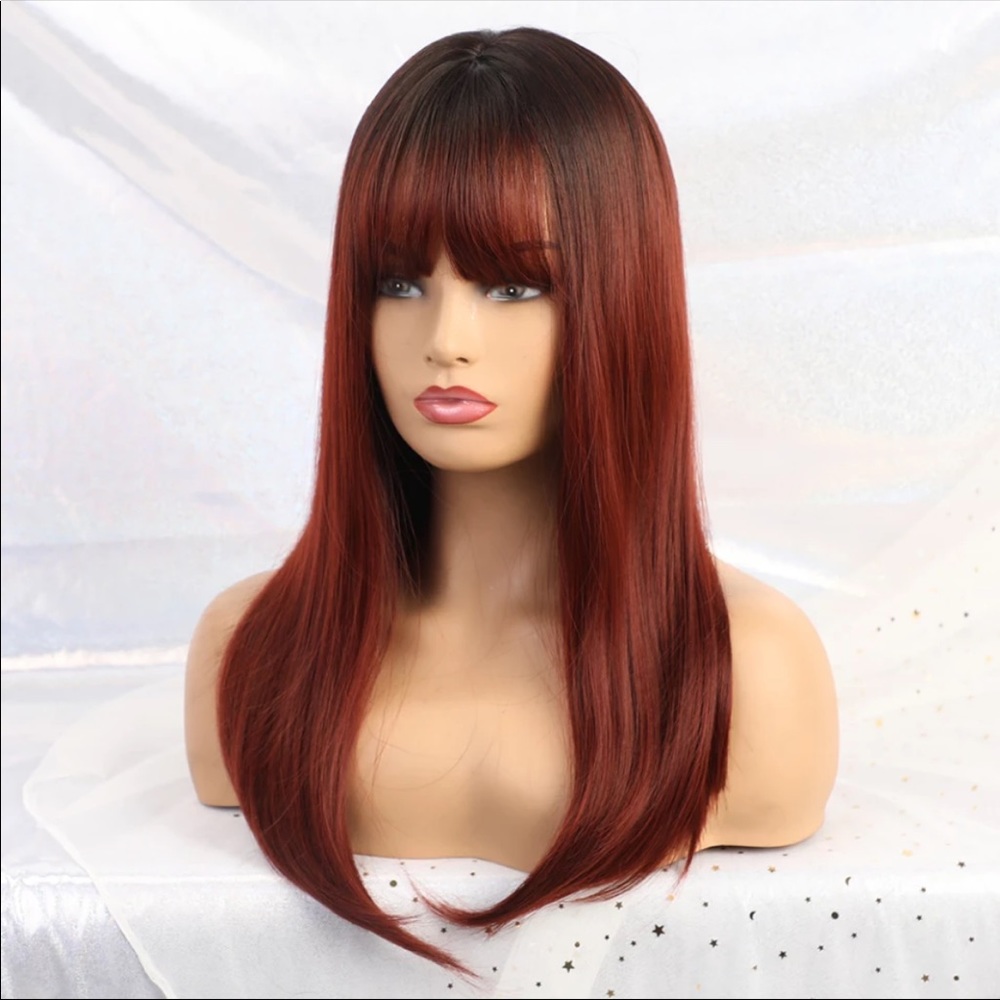 Auburn Red Synthetic Wig